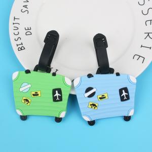 Quality Large Silicone Name Luggage ID Tags Cute Cartoon Pig Bear For Travel wholesale