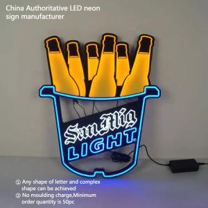 Quality Satom Dynamic Lighting Effect Beer Alcohol Beverage Light Neon Sign wholesale
