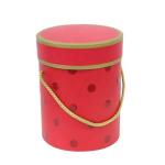 OEM-Customized logo printing Cardboard box Red Cylindrical children's toy gift