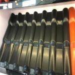 1050mm wine red luxury ASA glazed roof tile with 2.8mm for residential area