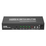 150*64*25mm 4K 3D 340Mhz 2x2 HDMI 4K Splitter