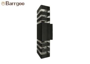 Quality 2*6W Up Down Grey LED Exterior Wall Mounted Light Fixtures , Exterior Wall Lights wholesale