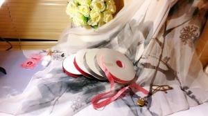 Quality Polyester Single Face 3.2mm Wide Plaid Wired Ribbon wholesale