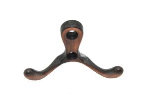 Quality Red Antique Copper Wall Hook Furniture Hardware Double Hooks wholesale
