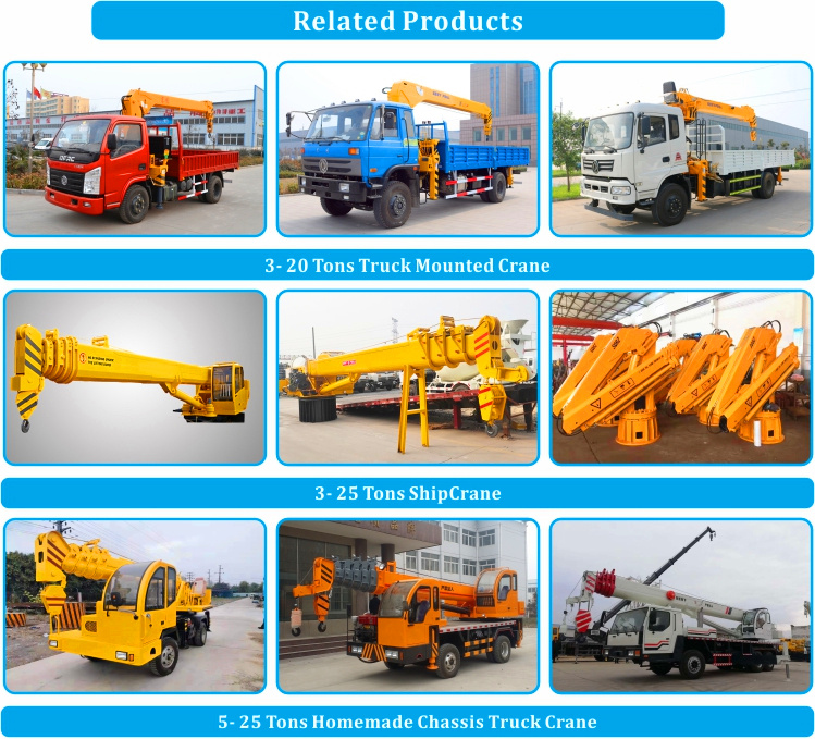China Truck Crane Supplier Sale 6 Ton Hydraulic Mobile Truck Cranes
