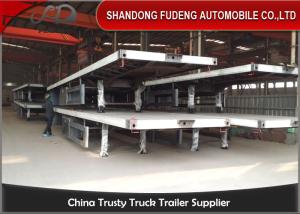 Quality 40 Feet Flatbed Semi Trailer Container Semi-Trailer Fuwa Axle For Sale wholesale