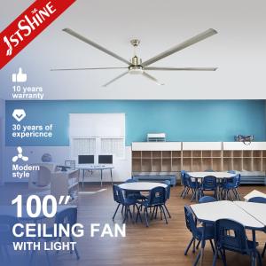 Quality Industrial Ceiling Fan With Light Big Size High Air Volume Commercial Indoor Dc Motor Fan wholesale