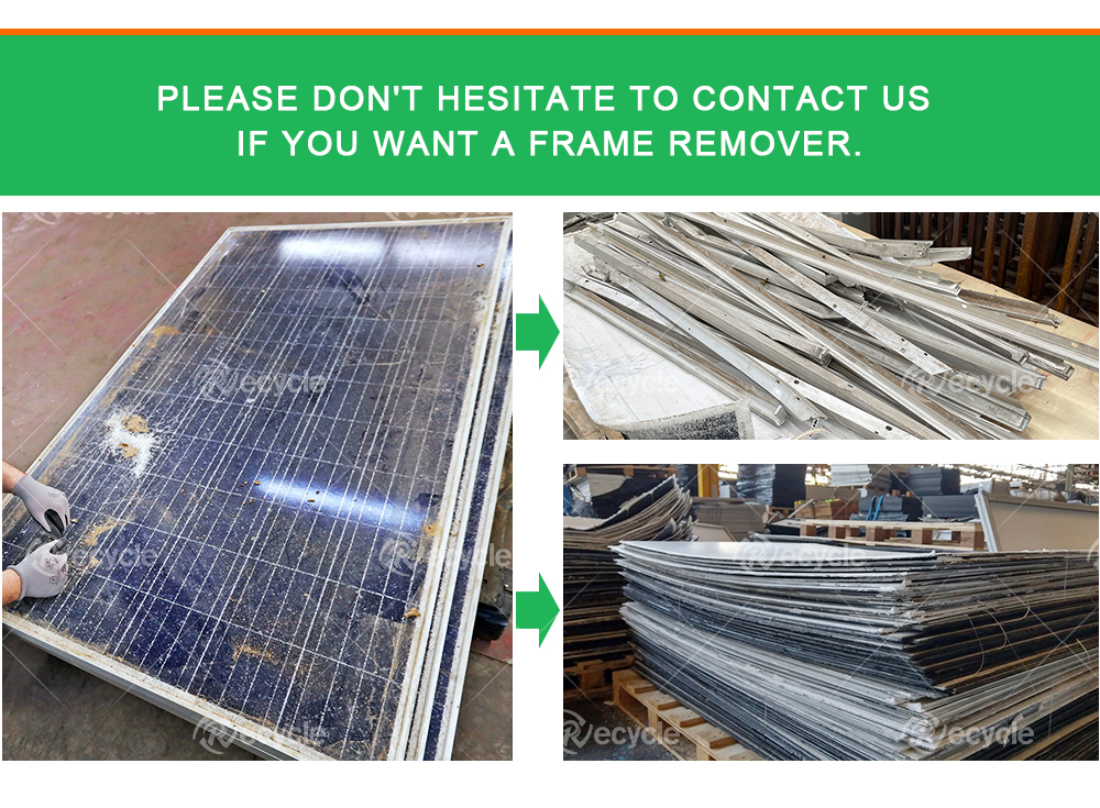 Professional Solar Panel Aluminum Frame Dismantling Machine with 5.5KW Motor Power
