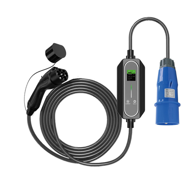 22kw ev charger portable three phase 380V 32A OEM ODM three portable ev charger