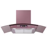Recirculating Arc Glass Chimney Hood 36 Inch Stainless Steel
