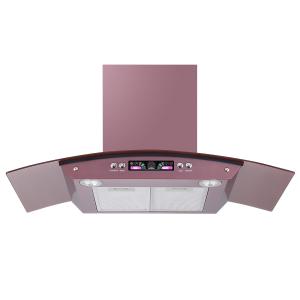 Quality Recirculating Arc Glass Chimney Hood 36 Inch Stainless Steel wholesale