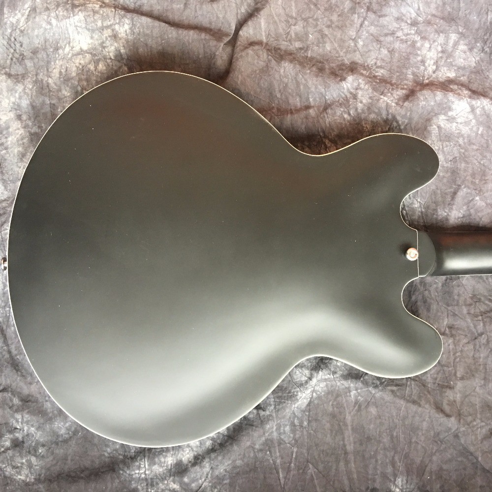 2018 new high-quality hollow body 335 JAZZ electric guitar, mahogany fingerboard, chrome metal electric guitar