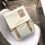 Female Korean students' schoolbags in the department of sen backpack are taken