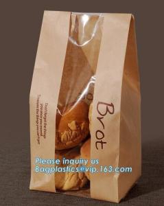 Quality Chinese New Design Hot Sale Custom Printed Pharmacy White Kraft Paper Bag Bread Paper Bag,stand up kraft paper bread bag wholesale