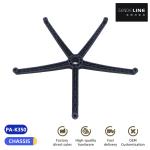 Wholesale 700mm Black Nylon Office Chair Swivel Base With Lumbar Support And