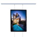 Aluminium Real Estate Display Light Box Frame Backlit Acrylic Advertising