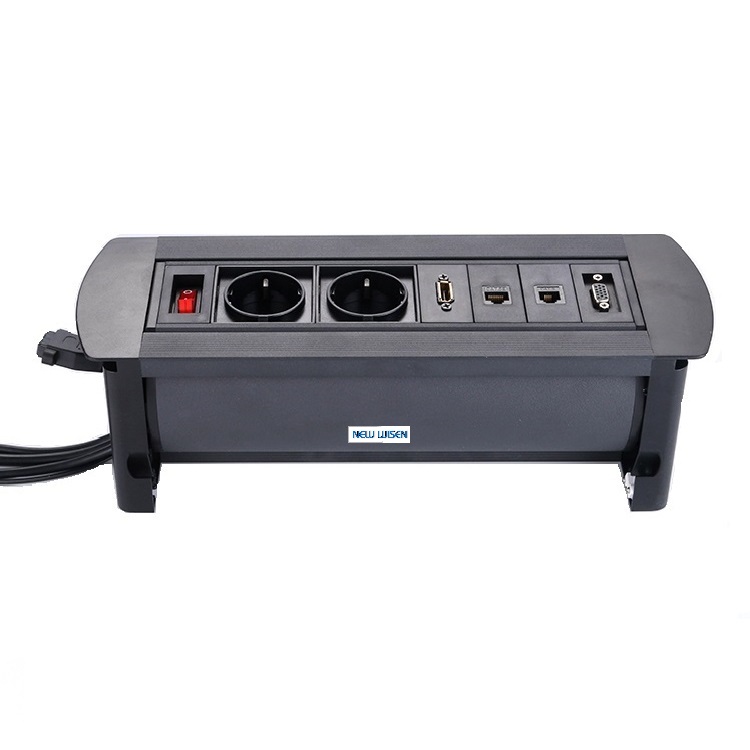 Office Conference Hidden Boardroom Table Power Outlets 110V-240V