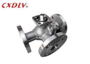Quality 3 Way Ball Valve Stainless Steel Direct Mounting Pad for Motor Actuators Automation wholesale