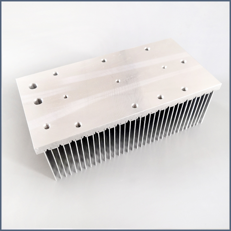 Silver Practical Rectifier Heat Sink , Rustproof Aluminum Heat Sink Fins