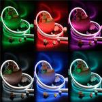IP68 Waterproof Neon Flex Led RGB , Outdoor Round / Flat Color Changing Neon