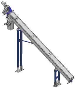 Quality 5200mm Length 1.5kw Inclined Screw Conveyor wholesale