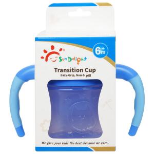 Quality Pink Blue Green EN71 6 Month 6 Ounce Girls Sippy Cup wholesale
