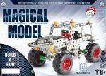 Alloy Assembling DIY Building Blocks Jeep Fire Truck Boat 333 Pcs / Children'S