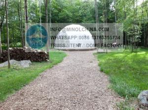 Quality White PVC Windloads 0.5kn/Sqm Geo Tent Dome For Outside wholesale