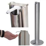 Stainless Steel Round Tube Foot Pedal Active Sanitiser Dispenser Stand Universal