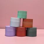 Frosted Colourful 50g 100g Cosmetic Glass Jars Facial Cream Jar
