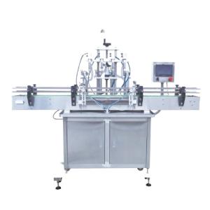 Quality Automatic Pneumatic 4 Head Bottle Filler Alcoholic Beverage Juice Liquid Filling Machine For Food wholesale