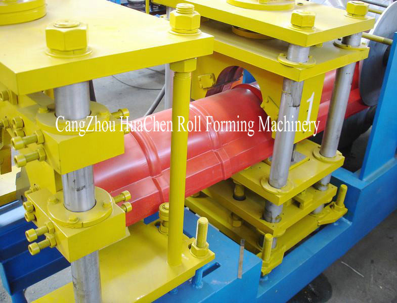 Hydraulic Color Steel Sheet Ridge Making Machine With 12 Rows 0.3mm - 0.6mm