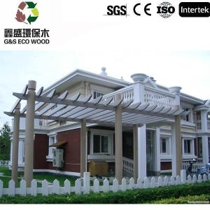 Quality 200mm Anti Corrosion Wooden Covered Pergola Anti Uv Wooden Patio Pergola wholesale