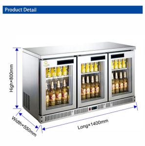 Quality Commercial Refrigerator Static Cooling Bar Hotel Equipment 340W wholesale