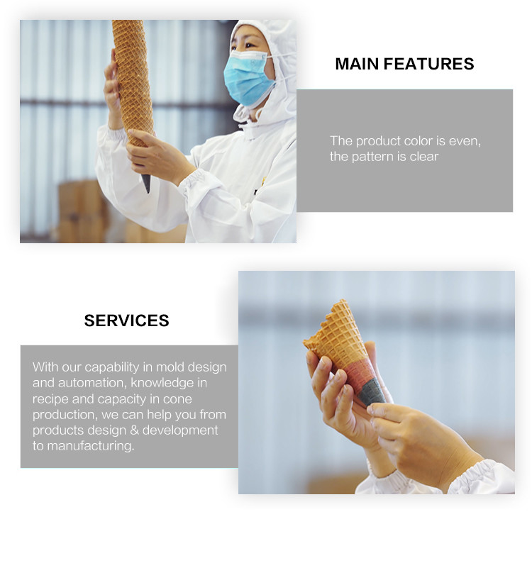 Automatic Two-Color Installation And Debugging Sugar Cone Products Production Equipment.
