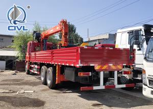Quality 6000 / 8000kg Knuckle Truck Mounted Crane in White Red Boom Truck Crane SQ6ZK3Q wholesale