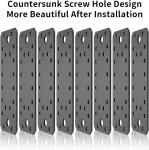 8 Pcs Flat Joining Plates Metal Mending Plates Perforated For Furniture Repair