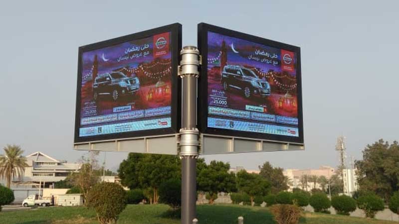 P6 Outdoor Fixed LED Display 6500cd/M2 6500cd/M2with RGB 3 In 1 SMD3535 LEDs