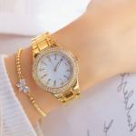 Golden 3ATM Ladies Watch Gift Set 22cm Ladies Watch And Bracelet Set