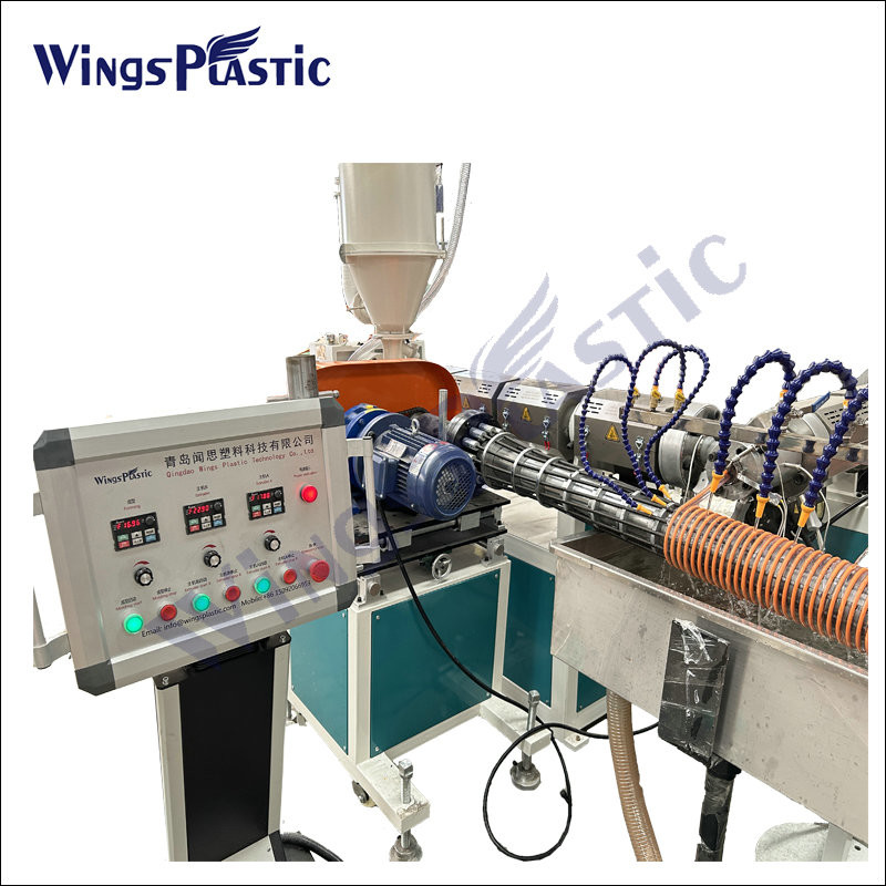 Plastic Extrusion Machine Line For Spiral PVC Suction Hose / Plastic PVC Spiral Suction Hose Pipe Extruder Production Line
