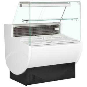 Quality Fan Cooling Deli Display Fridge Chilled Serve Over Counter Flat Glass 1.0m wholesale