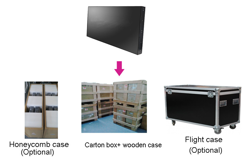 55 Inch Seamless LCD Video Wall Display 1920 * 1080 High Definition Long Life