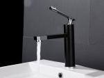 Black Minimalist Upwards Effluent 304SUS Face Basin Tap
