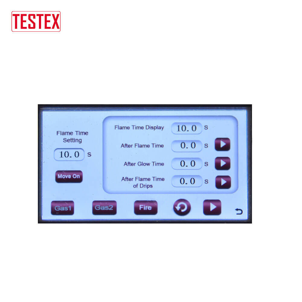 Programmable PLC Vertical Flammability Chamber Burner To Specimen 19 Or 17mm