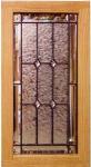 decorative glass in cabinet door