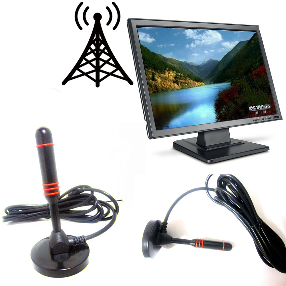 1080P DVB T2 Indoor Antenna with Magnet Base and 30/5 Gain-dBi