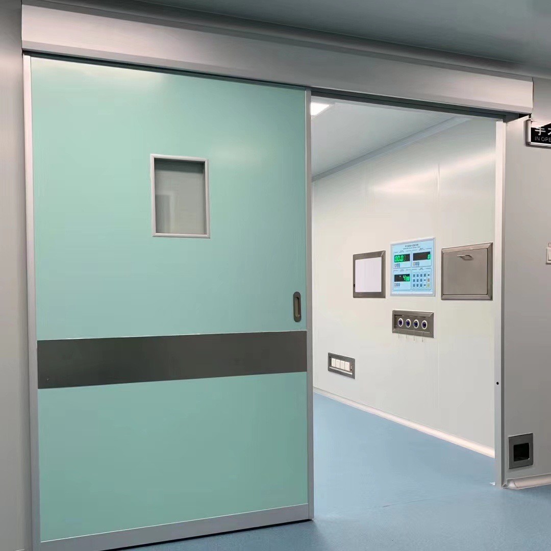 5mm Automatic Hospital Door Soundproof Double Automatic Glass Sliding Door