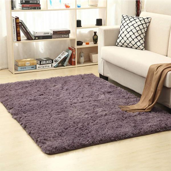 Factory Price Various Color Fluffy Bedroom Playroom Area Fur Rug Luxury Tie-dyed