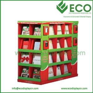 Quality Supermarket Retail Corrugated Cardboard Pallet Display For Christmas Greeting Card wholesale