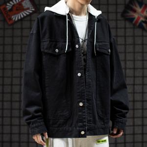 Quality Blue Denim Casual Jeans Men Jackets Long Sleeves 100% Polyester wholesale